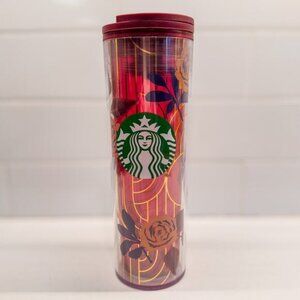 Limited Edition Starbucks 2020 Fall Plum Pink Rose Tumbler-16oz-Slide/Twist Top